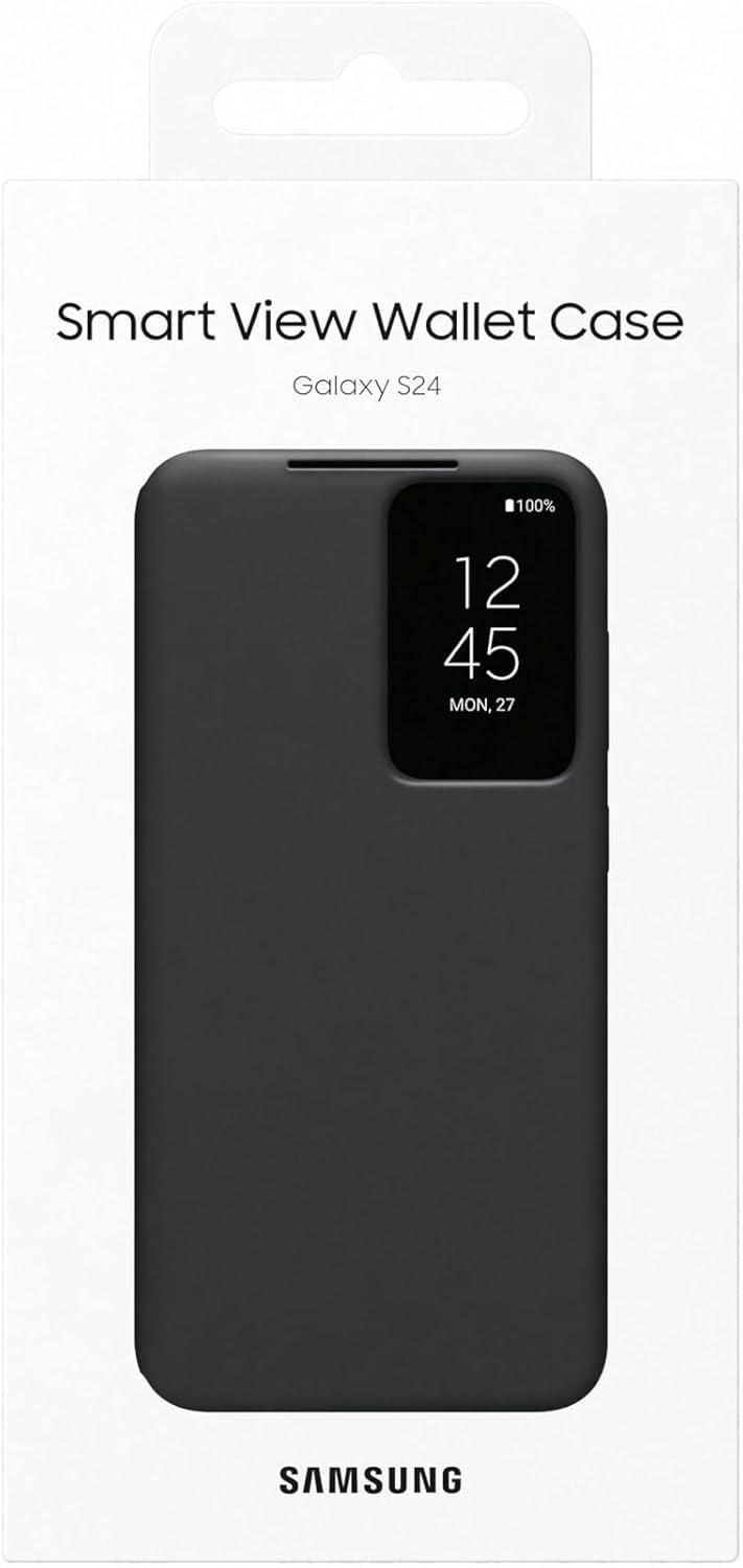 Samsung Galaxy S24 Smart View Wallet Case | Black Samsung Galaxy S24 Smart View Wallet Case | Black